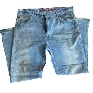 Men’s Cremieux Standard Jeans VINTAGE SANDBLAST 36x30  Distressed Skater Look